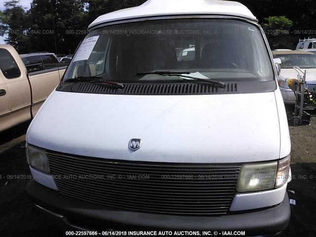 2B6HB21X3RK175380 - 1994 DODGE RAM VAN B250 WHITE photo 6