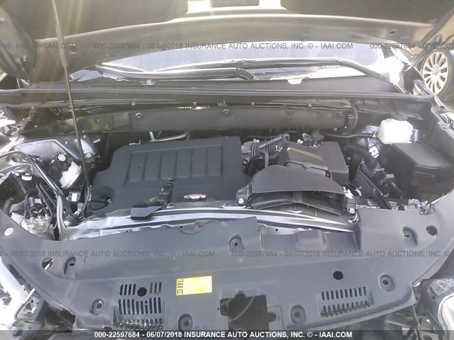 5TDKKRFHXGS504373 - 2016 TOYOTA HIGHLANDER XLE ნაცრისფერი ფოტო 10