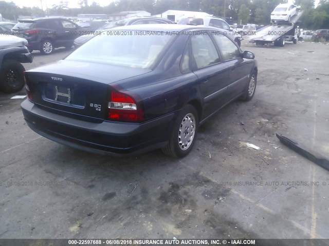 YV1TS94D9Y1146132 - 2000 VOLVO S80 BLUE photo 4