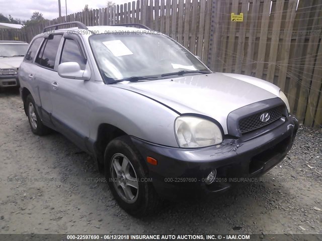 KM8SC73D63U560041 - 2003 HYUNDAI SANTA FE GLS/LX SILVER photo 1