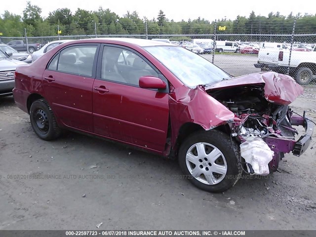 JTDBR32EX52054104 - 2005 TOYOTA COROLLA CE/LE RED photo 1