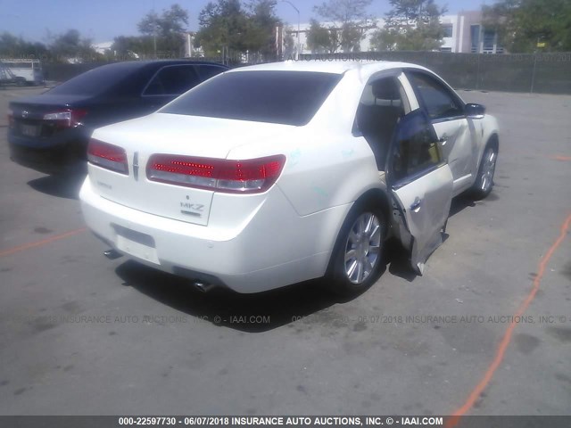 3LNDL2L33CR809051 - 2012 LINCOLN MKZ HYBRID WHITE photo 4