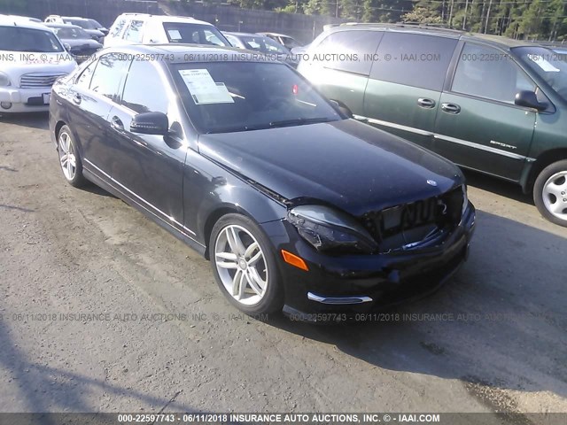 WDDGF8AB8DR288773 - 2013 MERCEDES-BENZ C 300 4MATIC BLACK photo 1