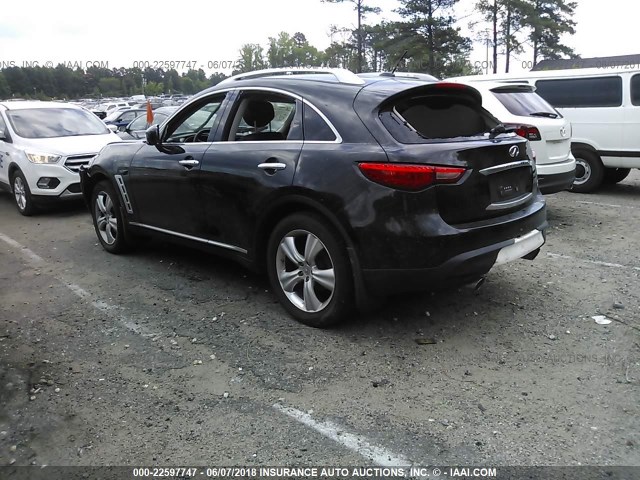 JN8AS1MW4BM140670 - 2011 INFINITI FX35 BLACK photo 3