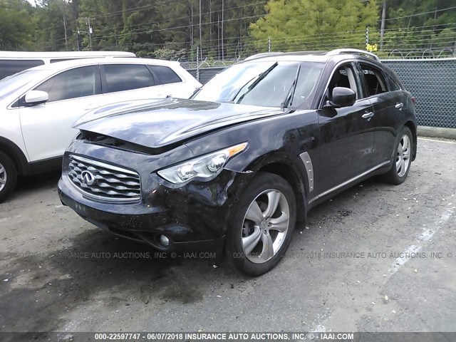 JN8AS1MW4BM140670 - 2011 INFINITI FX35 BLACK photo 6