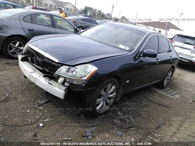 JNKAY01F36M259470 - 2006 INFINITI M35 SPORT Dark Blue photo 2