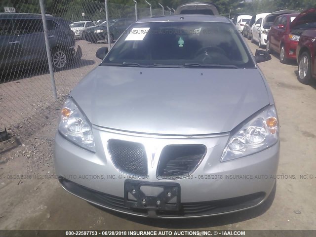 1G2ZM551264164091 - 2006 PONTIAC G6 GTP SILVER photo 6