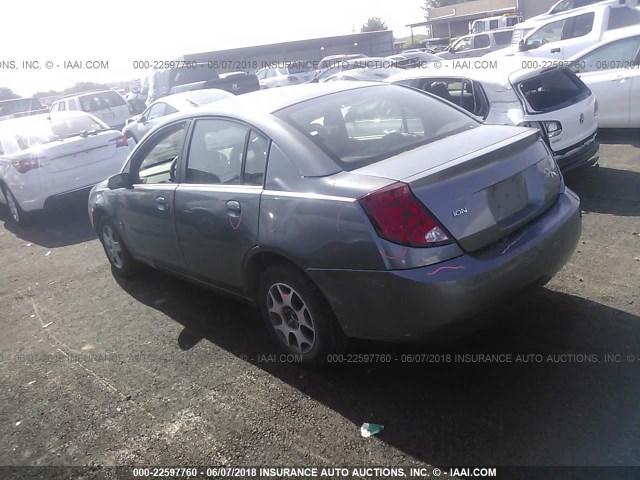 1G8AJ55F16Z171107 - 2006 SATURN ION LEVEL 2 GRAY photo 3