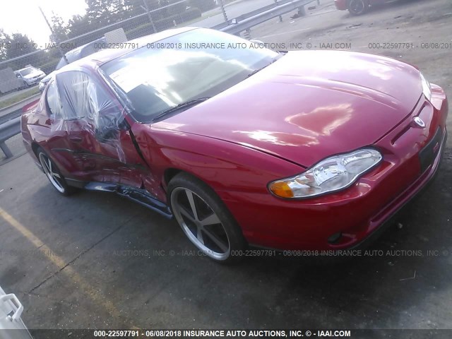 2G1WZ151849341397 - 2004 CHEVROLET MONTE CARLO SS SUPERCHARGED RED photo 1