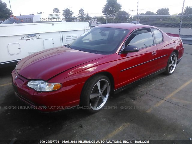 2G1WZ151849341397 - 2004 CHEVROLET MONTE CARLO SS SUPERCHARGED RED photo 2