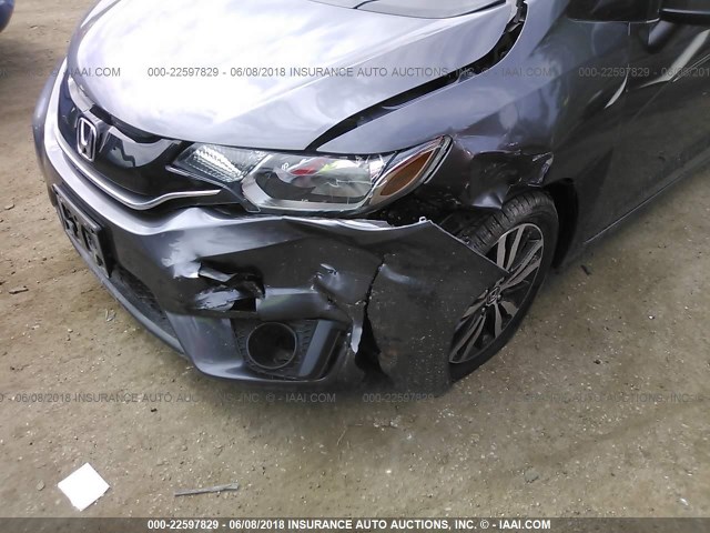 3HGGK5H89FM739844 - 2015 HONDA FIT EX/EXL GRAY photo 6