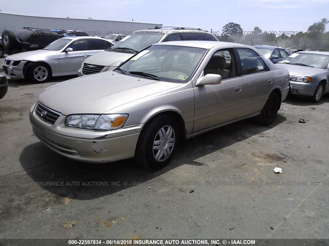 4T1BG22K7YU964688 - 2000 TOYOTA CAMRY CE/LE/XLE GOLD photo 2