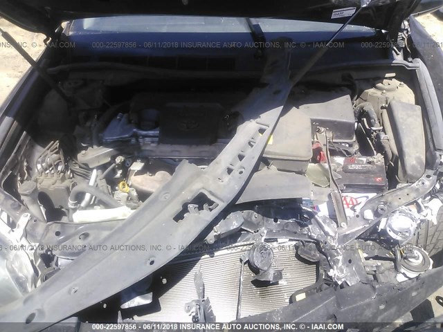 4T1BF1FK4CU126683 - 2012 TOYOTA CAMRY SE/LE/XLE BLACK photo 10