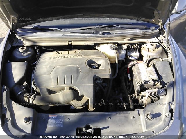 1G1ZC5EB7AF293019 - 2010 CHEVROLET MALIBU 1LT 棕色 照片 10