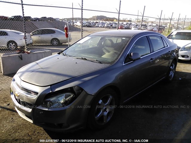 1G1ZC5EB7AF293019 - 2010 CHEVROLET MALIBU 1LT 棕色 照片 2
