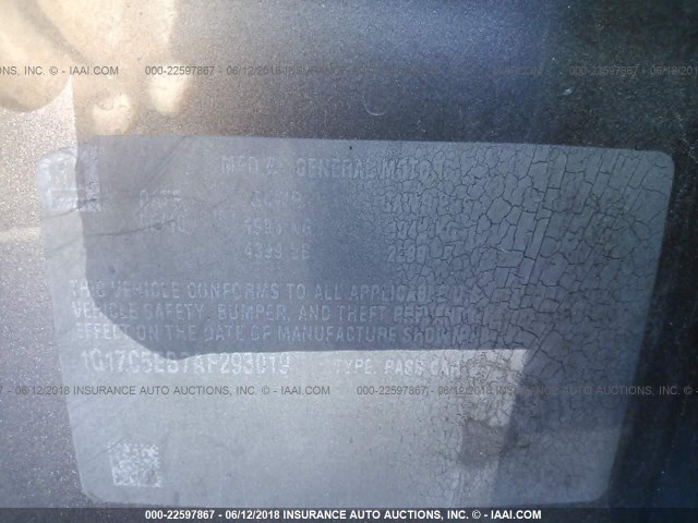 1G1ZC5EB7AF293019 - 2010 CHEVROLET MALIBU 1LT 棕色 照片 9