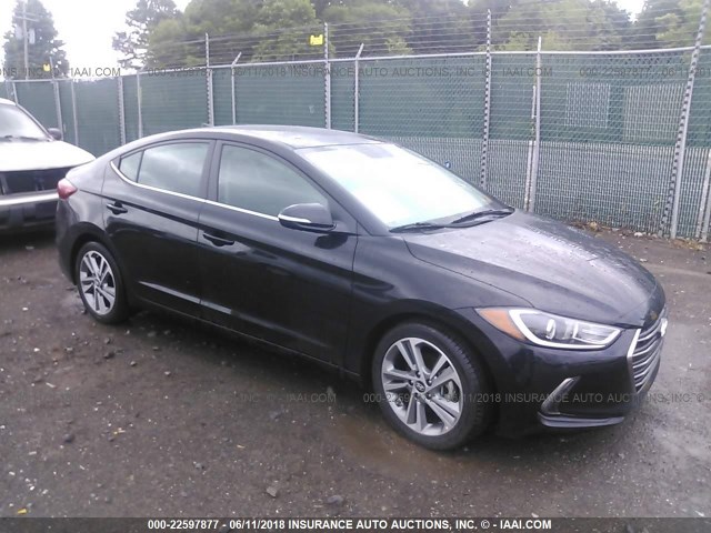 KMHD84LF5JU452663 - 2018 HYUNDAI ELANTRA SEL/VALUE/LIMITED BLACK photo 1