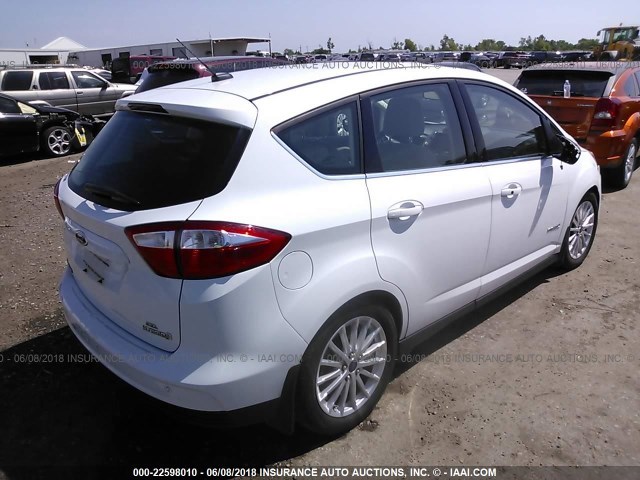 1FADP5BUXFL106222 - 2015 FORD C-MAX SEL WHITE photo 4