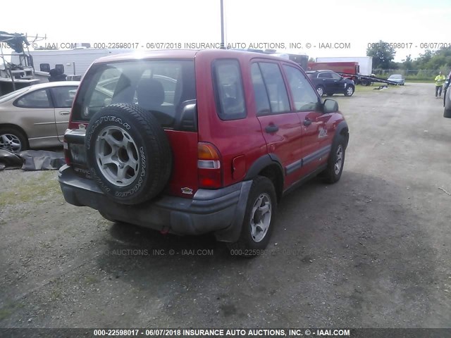 2CNBJ734516928159 - 2001 CHEVROLET TRACKER ZR2 红色 照片 4