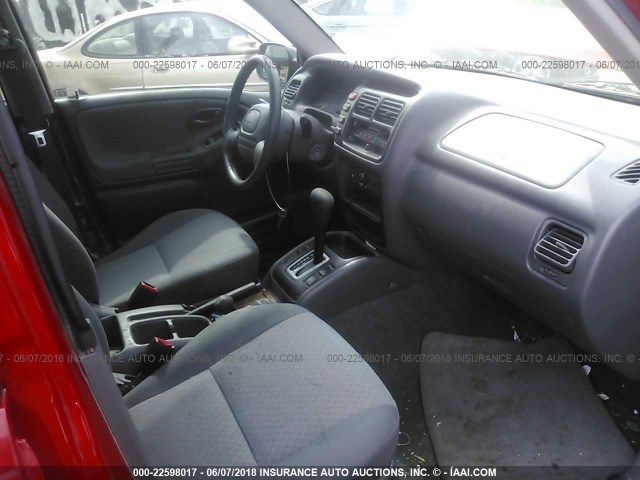 2CNBJ734516928159 - 2001 CHEVROLET TRACKER ZR2 红色 照片 5