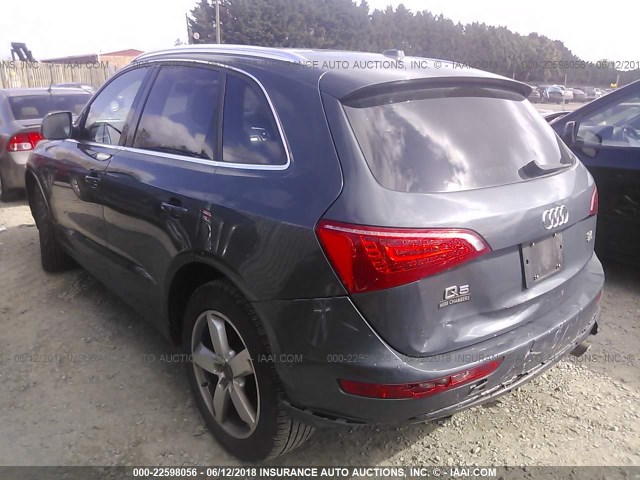 WA1VKAFP4AA059262 - 2010 AUDI Q5 PRESTIGE GRAY photo 3