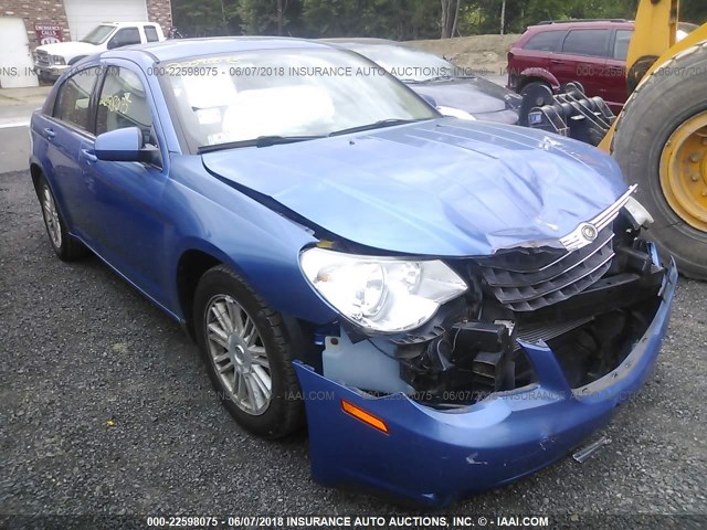 1C3LC56K97N531936 - 2007 CHRYSLER SEBRING TOURING BLUE photo 1