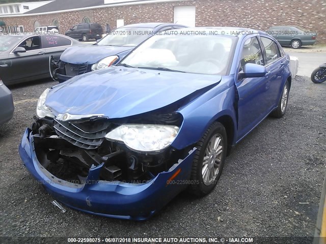 1C3LC56K97N531936 - 2007 CHRYSLER SEBRING TOURING BLUE photo 2