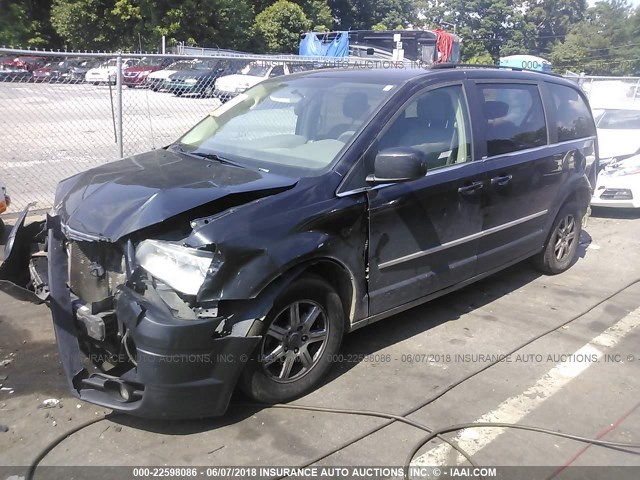 2A4RR5DX3AR338284 - 2010 CHRYSLER TOWN & COUNTRY TOURING BLACK photo 2