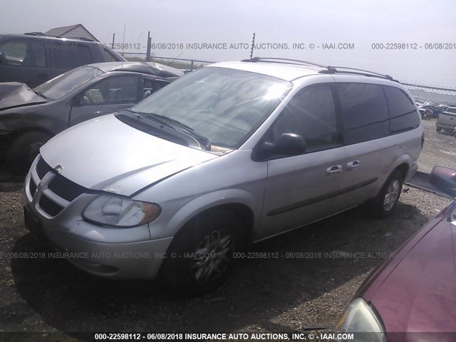 2D4GP44383R317334 - 2003 DODGE GRAND CARAVAN SPORT SILVER photo 2