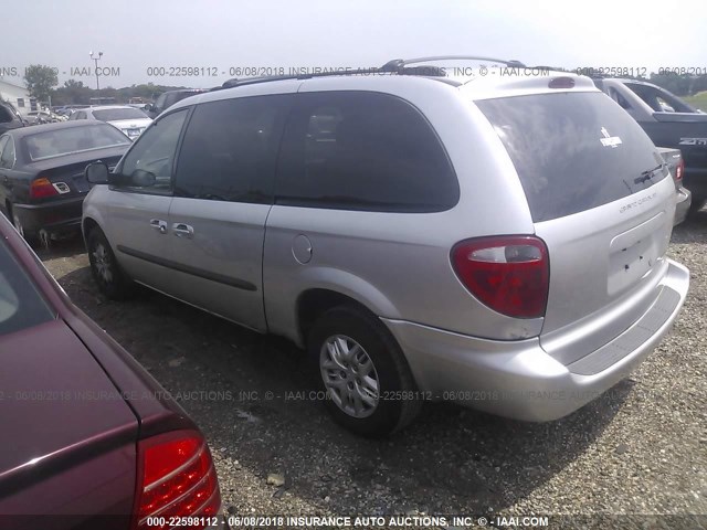 2D4GP44383R317334 - 2003 DODGE GRAND CARAVAN SPORT SILVER photo 3