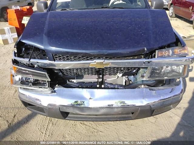 1GCCS19E888109475 - 2008 CHEVROLET COLORADO BLUE photo 6