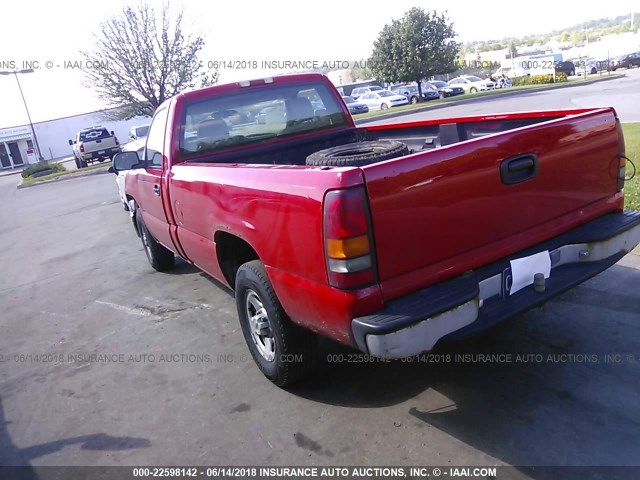 1GCEK14V5YE183342 - 2000 CHEVROLET SILVERADO K1500 RED photo 3