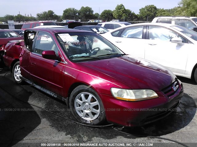 1HGCG56782A033921 - 2002 HONDA ACCORD SE RED photo 1