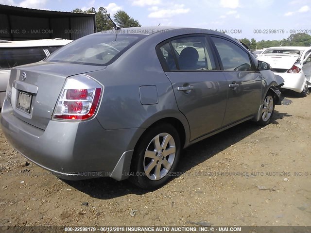 3N1AB61E28L672252 - 2008 NISSAN SENTRA 2.0/2.0S/2.0SL GRAY photo 4