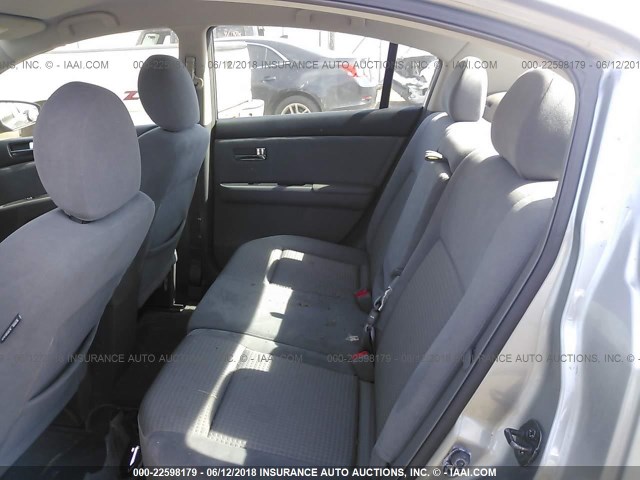 3N1AB61E28L672252 - 2008 NISSAN SENTRA 2.0/2.0S/2.0SL GRAY photo 8