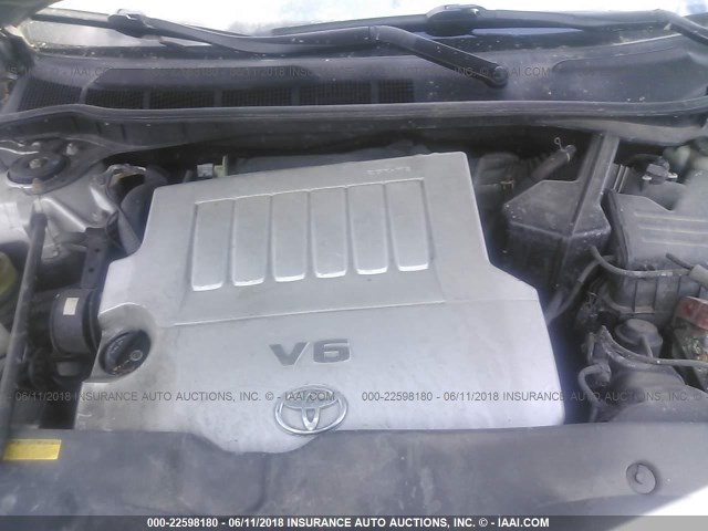 4T1BK46K17U045403 - 2007 TOYOTA CAMRY NEW GENERAT LE/XLE/SE SILVER photo 10