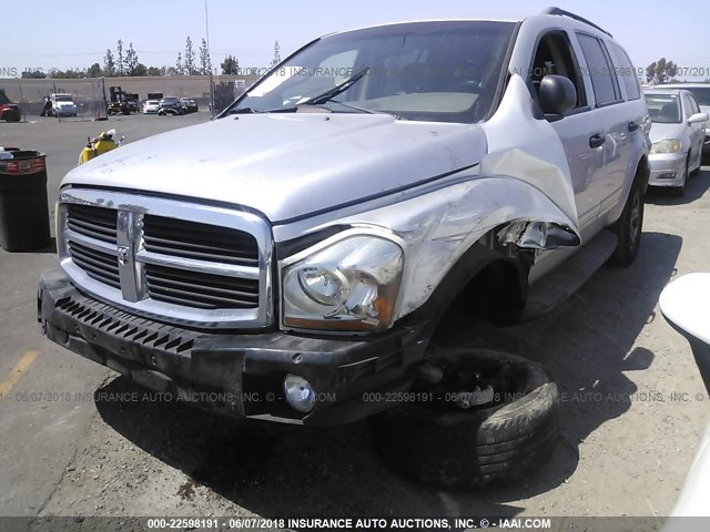 1D4HD48DX5F532286 - 2005 DODGE DURANGO SLT SILVER photo 6