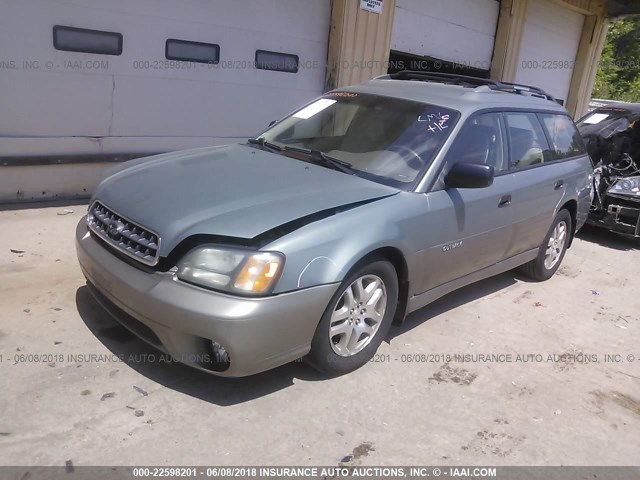 4S3BH675347613071 - 2004 SUBARU LEGACY OUTBACK AWP 绿色 照片 2