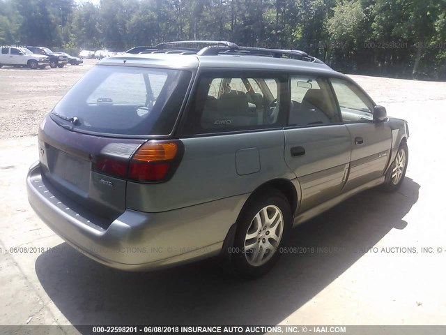 4S3BH675347613071 - 2004 SUBARU LEGACY OUTBACK AWP 绿色 照片 4