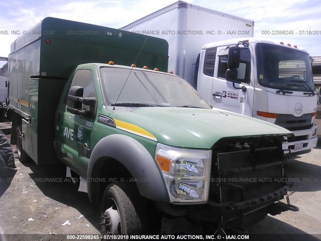 1FDUF5GT7BEB15905 - 2011 FORD F550 SUPER DUTY GREEN photo 1