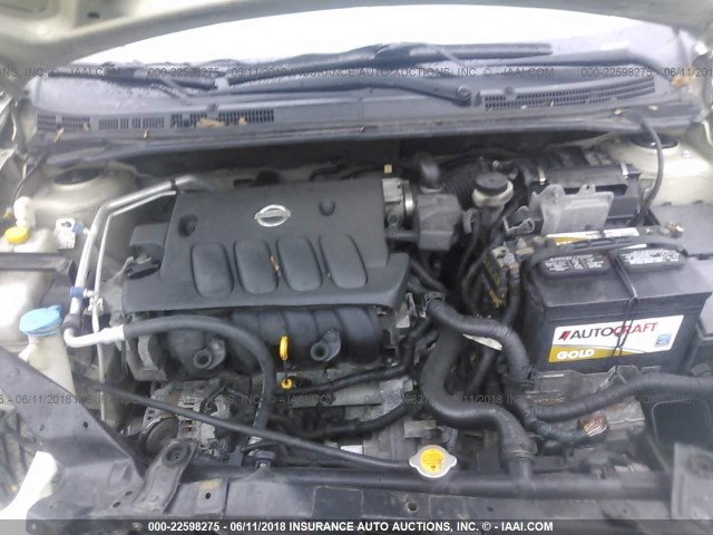 3N1AB61E58L656224 - 2008 NISSAN SENTRA 2.0/2.0S/2.0SL Champagne photo 10