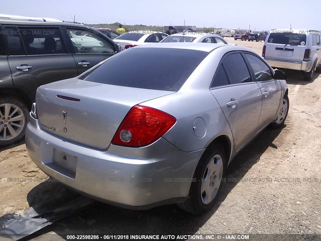 1G2ZF57B584141665 - 2008 PONTIAC G6 VALUE LEADER/BASE SILVER photo 4
