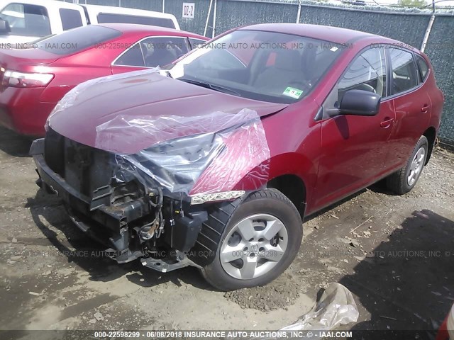 JN8AS58V69W189635 - 2009 NISSAN ROGUE S/SL RED photo 2