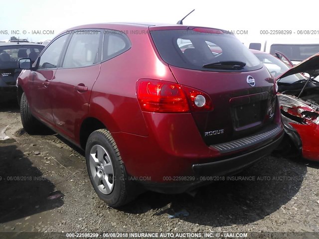 JN8AS58V69W189635 - 2009 NISSAN ROGUE S/SL RED photo 3