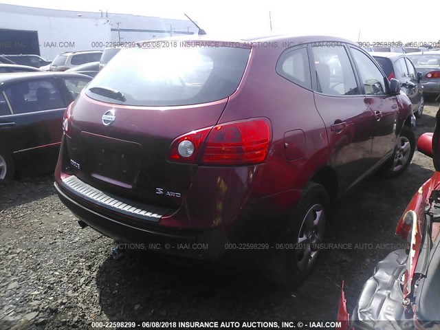 JN8AS58V69W189635 - 2009 NISSAN ROGUE S/SL RED photo 4