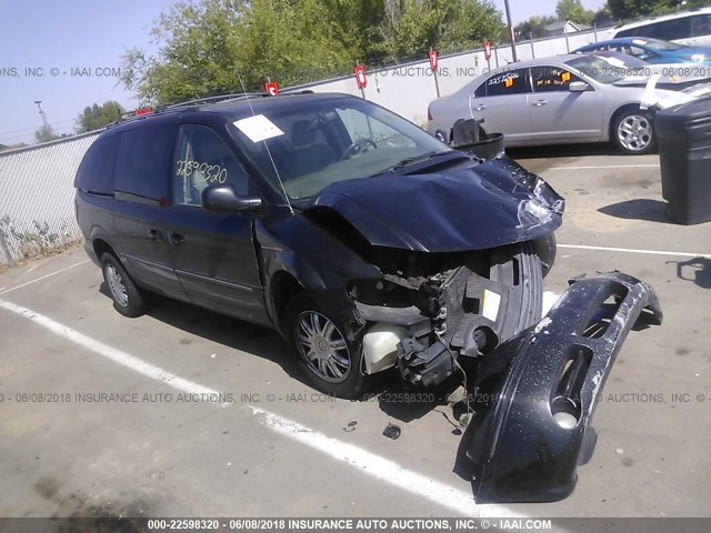 2C8GP64L55R501480 - 2005 CHRYSLER TOWN & COUNTRY LIMITED BLACK photo 1