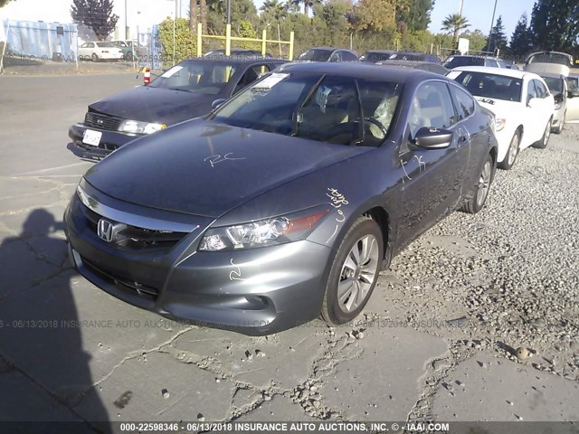 1HGCS1B32BA015912 - 2011 HONDA Accord LX-S GRAY photo 2