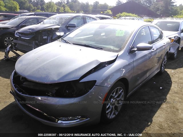 1C3CCCEG3FN512573 - 2015 CHRYSLER 200 C SILVER photo 2