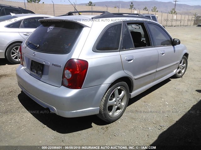 JM1BJ246521447727 - 2002 MAZDA PROTEGE PR5 SILVER photo 4