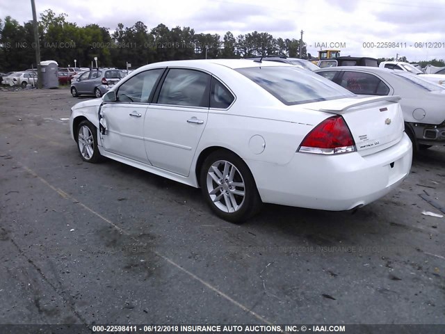 2G1WC5E32G1124909 - 2016 CHEVROLET IMPALA LIMITED LTZ WHITE photo 3